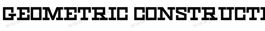 GEOMETRIC CONSTRUCTI字体转换